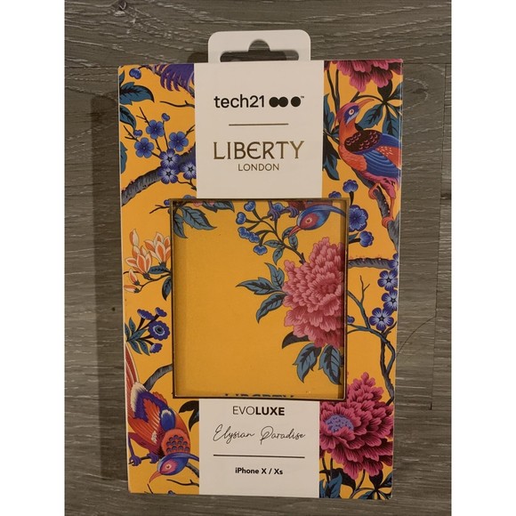 tech21 Evo Luxe Liberty Elysian Paradise case for iPhone XS/X 5.8" Orange - Picture 1 of 4